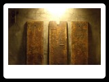 subroom : rust : three steel plates from floor 