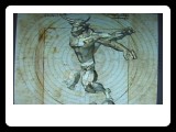 Amelia Earhart suitcase : vitruvian minotaur
